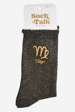 Load image into Gallery viewer, Sock Talk Women’s Zodiac Glitter Socks
