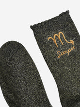 Load image into Gallery viewer, Sock Talk Women’s Zodiac Glitter Socks
