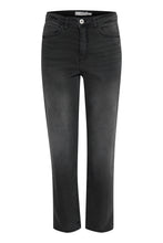 Load image into Gallery viewer, ICHI Twiggy Barrel Jeans - Washed Grey
