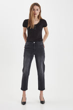 Load image into Gallery viewer, ICHI Twiggy Barrel Jeans - Washed Grey
