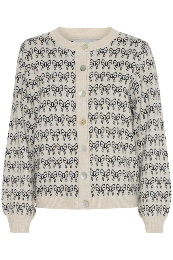 ICHI Bow Cardigan