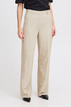 Load image into Gallery viewer, B Young Oatmeal Danta Wide Leg Trousers
