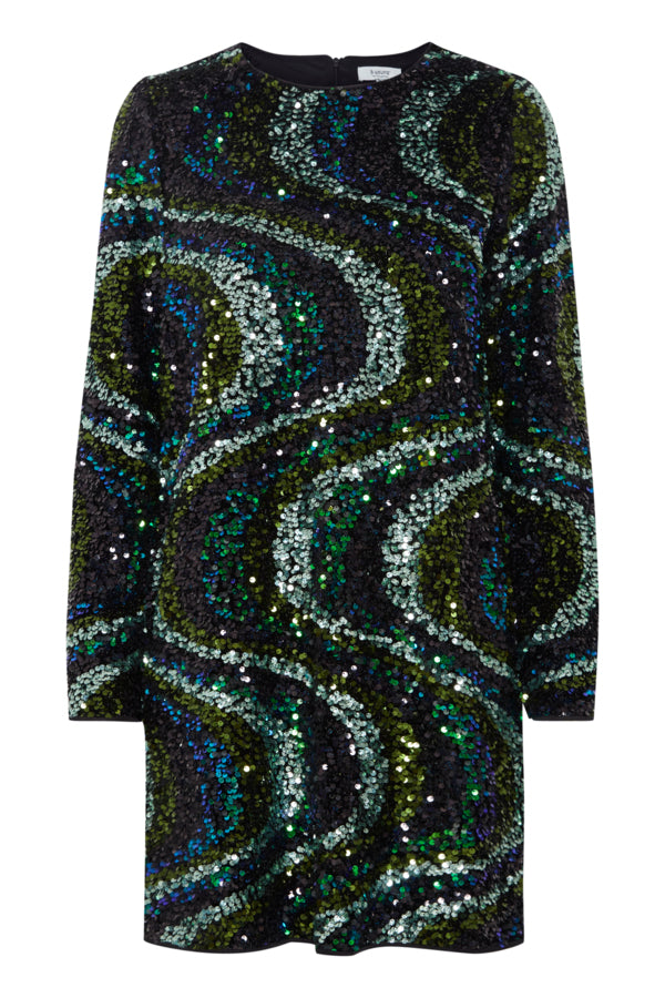 B Young Samio Sequin Swirl Dress