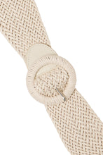 Load image into Gallery viewer, B Young Plaited Belts - Cream / Black
