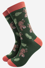 Load image into Gallery viewer, Sock Talk Men’s Prowling Cheetah Bamboo Socks
