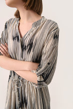 Load image into Gallery viewer, Soaked in Luxury Abstract Stripe Zaya Dress
