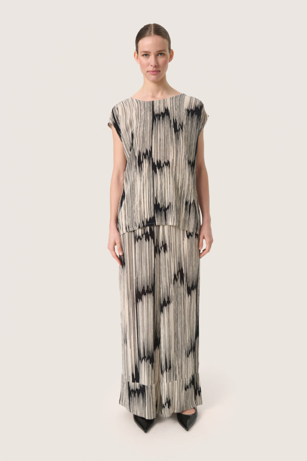 Soaked in Luxury Abstract Stripe Zaya Trousers