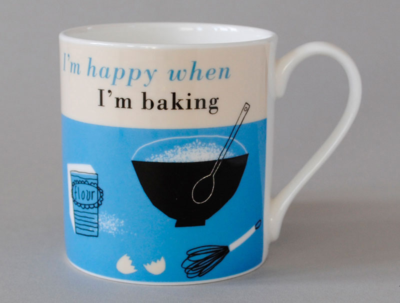 Repeat Repeat Happiness Baking Mug **CLICK & COLLECT ONLY**