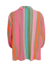 Load image into Gallery viewer, Black Colour DK Corfu ‘Pink Multi’ Shirt - One Size
