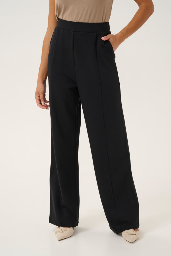 Black casual trousers womens best sale