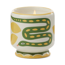 Load image into Gallery viewer, PADDYWAX Snake Ceramic Boxed Wild Lemongrass Scented Candle
