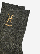 Load image into Gallery viewer, Sock Talk Women’s Zodiac Glitter Socks
