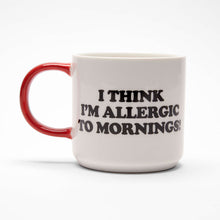 Load image into Gallery viewer, Snoopy Allergic to Mornings Mug
