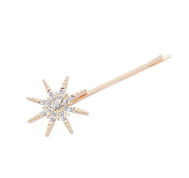 Sparkly Large Star Clip - Gold