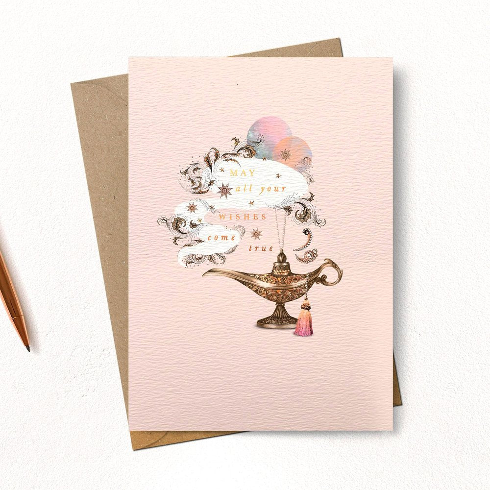 Stephanie Davies Wishing Lamp Card