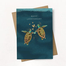 Load image into Gallery viewer, Stephanie Davies Happy Anniversary Turtles Card
