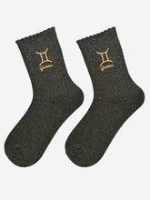 Load image into Gallery viewer, Sock Talk Women’s Zodiac Glitter Socks
