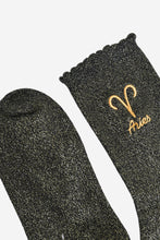 Load image into Gallery viewer, Sock Talk Women’s Zodiac Glitter Socks
