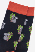 Load image into Gallery viewer, Sock Talk Men’s Sleepy Koala Bamboo Socks
