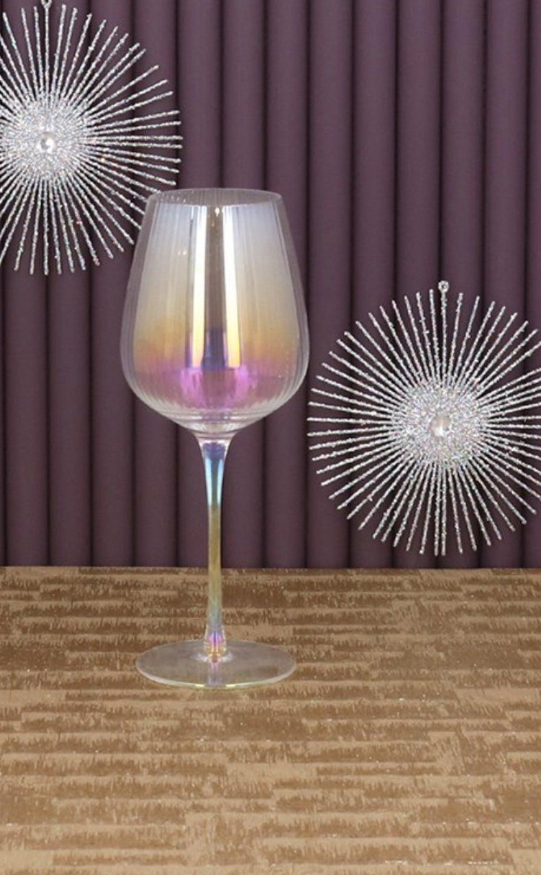 Iridescent Wine Glass