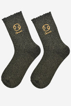 Load image into Gallery viewer, Sock Talk Women’s Zodiac Glitter Socks
