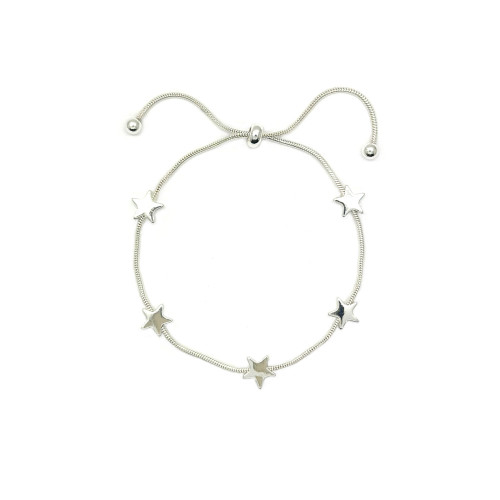 Five Stars Adjustable Bracelet - Gold/Silver/Mixed