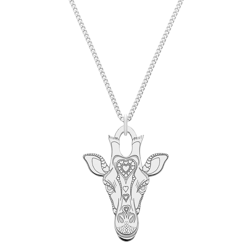 Carter Gore Silver Pendant Giraffe