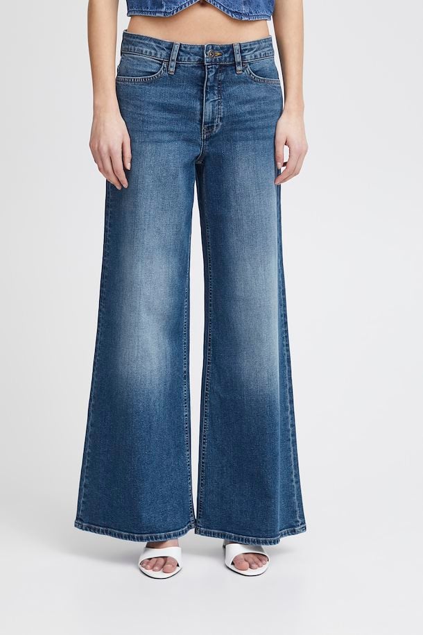 ICHI Twiggy Wide Jeans - 2 Colours