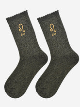 Load image into Gallery viewer, Sock Talk Women’s Zodiac Glitter Socks
