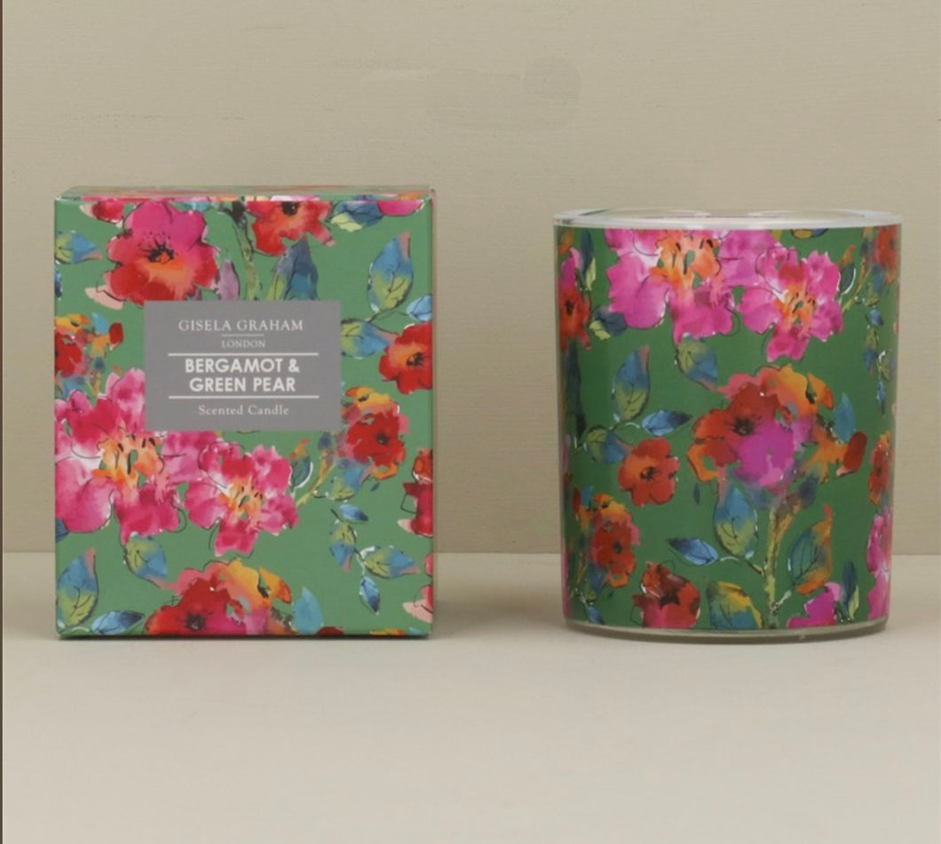 Gisela Hibiscus Candle - Bergamot & Green Pear