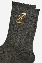 Load image into Gallery viewer, Sock Talk Women’s Zodiac Glitter Socks
