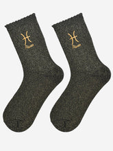 Load image into Gallery viewer, Sock Talk Women’s Zodiac Glitter Socks
