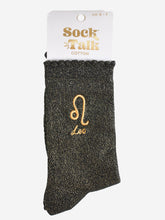 Load image into Gallery viewer, Sock Talk Women’s Zodiac Glitter Socks
