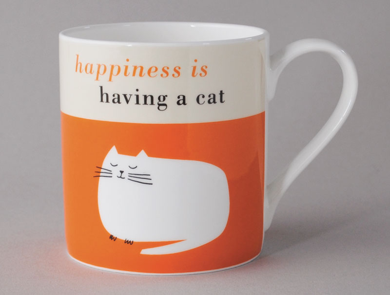 Repeat Repeat Happiness is having a Cat Mug **CLICK & COLLECT ONLY**