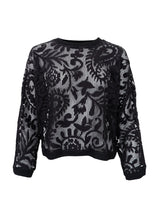 Load image into Gallery viewer, Black Colour DK Esther Lace Sweatshirt
