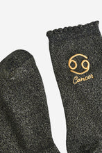 Load image into Gallery viewer, Sock Talk Women’s Zodiac Glitter Socks
