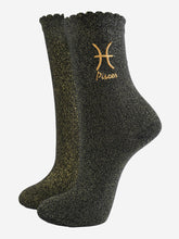 Load image into Gallery viewer, Sock Talk Women’s Zodiac Glitter Socks
