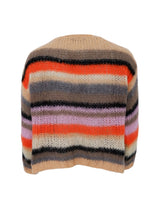 Load image into Gallery viewer, Black Colour DK Adelin Striped Cardigan - Peach Multi
