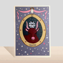 Load image into Gallery viewer, Rosie Wonders Zodiac Cards - Taurus
