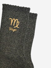 Load image into Gallery viewer, Sock Talk Women’s Zodiac Glitter Socks
