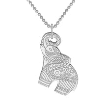 Load image into Gallery viewer, Carter Gore Silver Pendant Elephant
