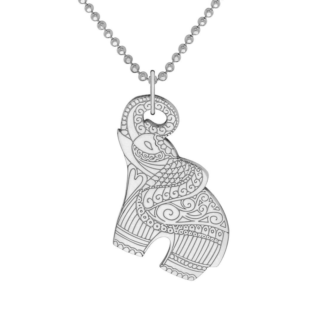 Carter Gore Silver Pendant Elephant