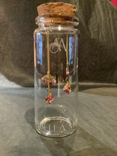 Load image into Gallery viewer, Annabella Moore Garnet &amp; Pink Tourmaline Gemstone Earrings in a Bottle
