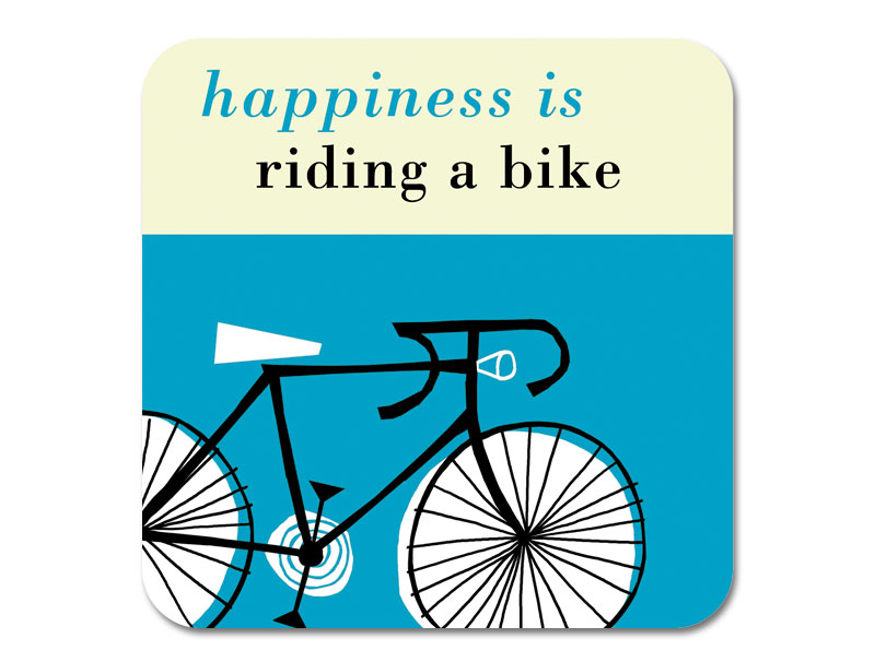 Repeat Repeat Happiness Bike Coasters