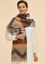 Load image into Gallery viewer, Powder Koko Aztec Scarf - 70s Brown Mix
