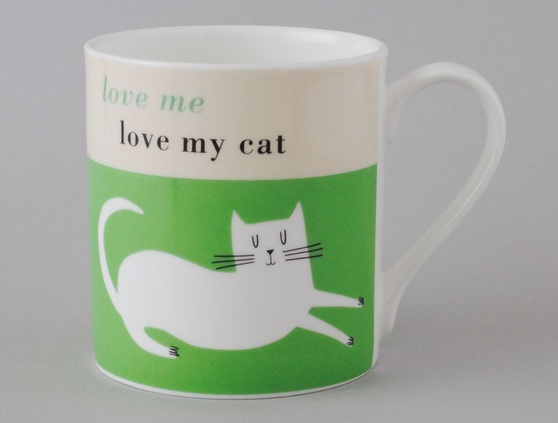 Repeat Repeat Love me love my Cat Mug **CLICK & COLLECT ONLY**