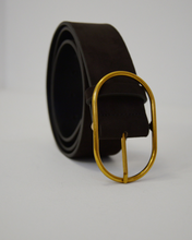 Load image into Gallery viewer, Grace &amp; Mila Oval Gold Buckle Belt - 3 Colours
