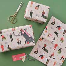 Load image into Gallery viewer, Ginger Ray Gift Wrap Set Santa Baby
