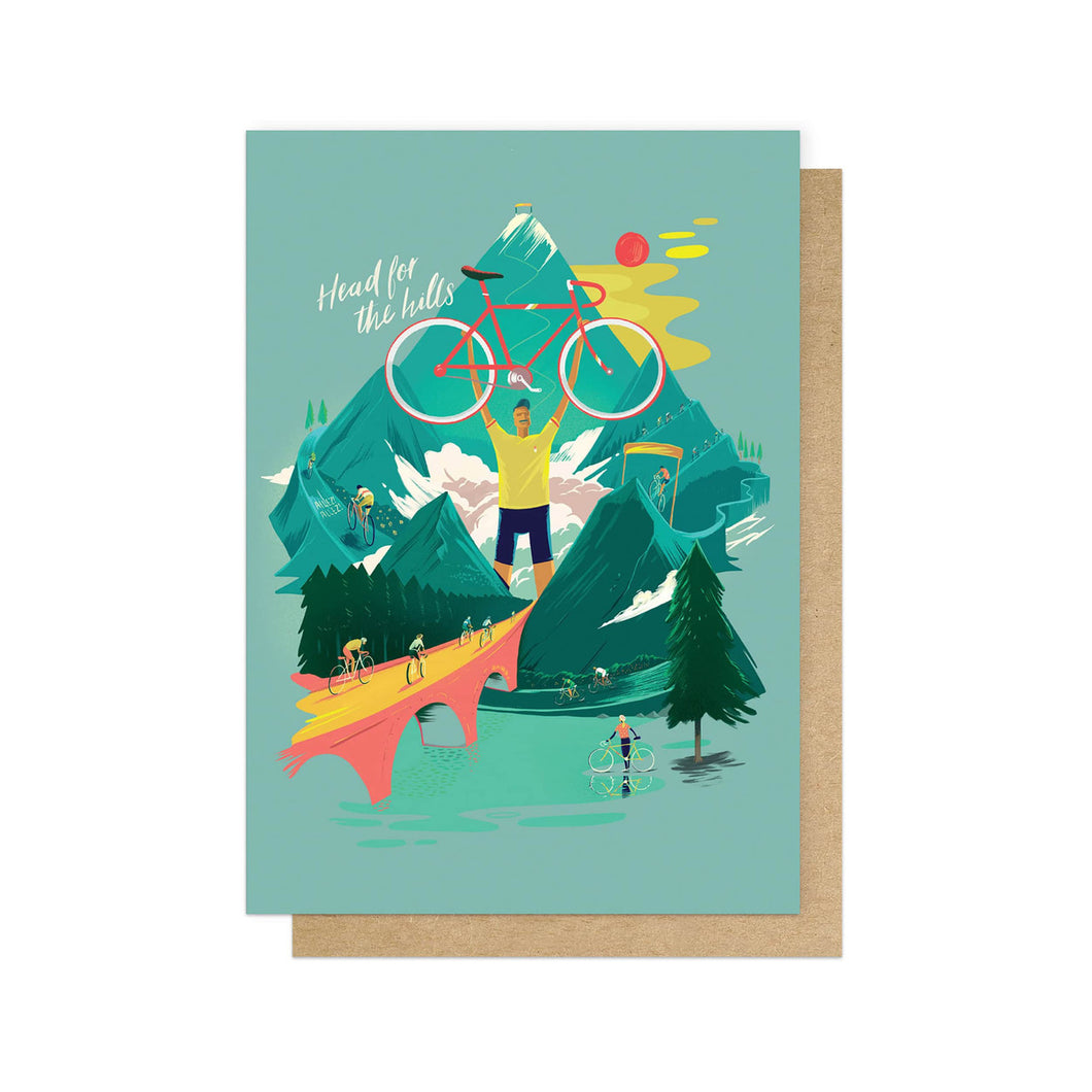 Head For The Hills - Greeting Card