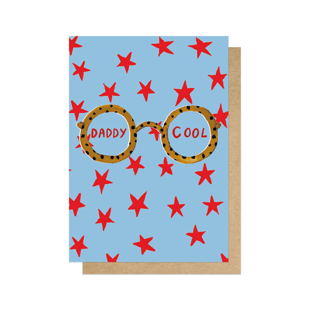 Daddy Cool Glasses - Greeting Card